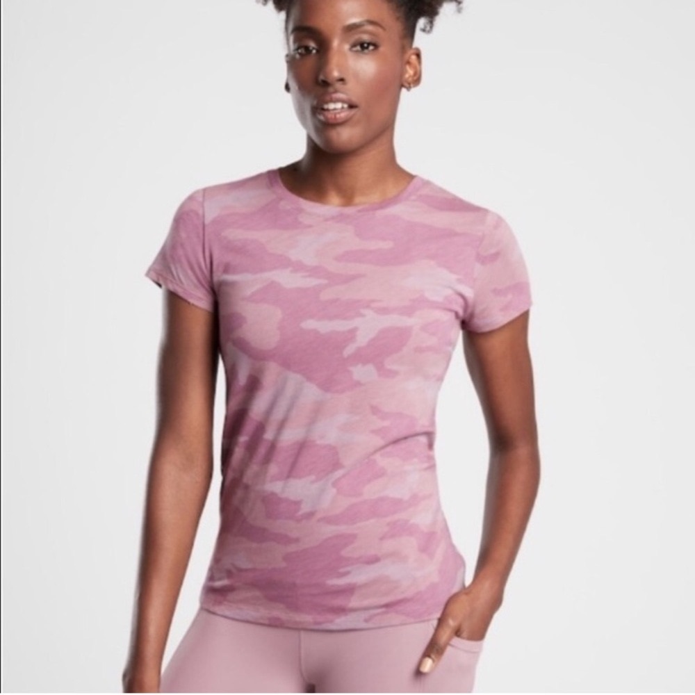 Athleta Organic Daily Camo Crew